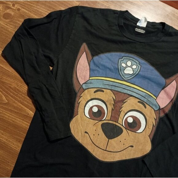 PAW PATROL CHASE LS T-SHIRT - Large // Cute Dog Puppy Cartoon Pet Tee Shirt - Picture 4 of 7
